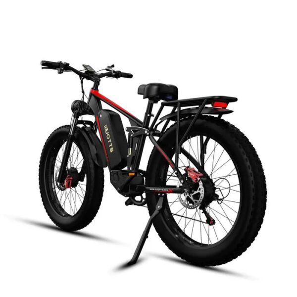 DUOTTS S26 - Vélo Électrique Roues 26" - Double moteur 750W*2 - Batterie Samsung 48V 20Ah - 7 vitesses SHIMANO - Amortisseurs - Noir - Image 4