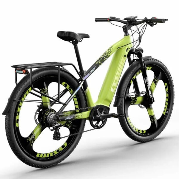 VTT électrique 500w, 29" vélo électrique adulte, Batterie 48V 14Ah, portée d'environ 80km, frein à disque hydraulique, M520 Vert - Image 6
