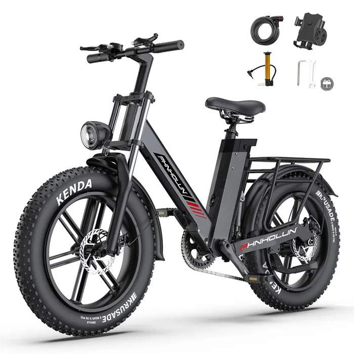 PHNHOLUN C6 PRO Velo electrique Batterie 48V17.5Ah Autonomie max 120km 7 Vitesses Freins a disque Tout suspendu VitaBelgium Technologie connectee et Bien Etre